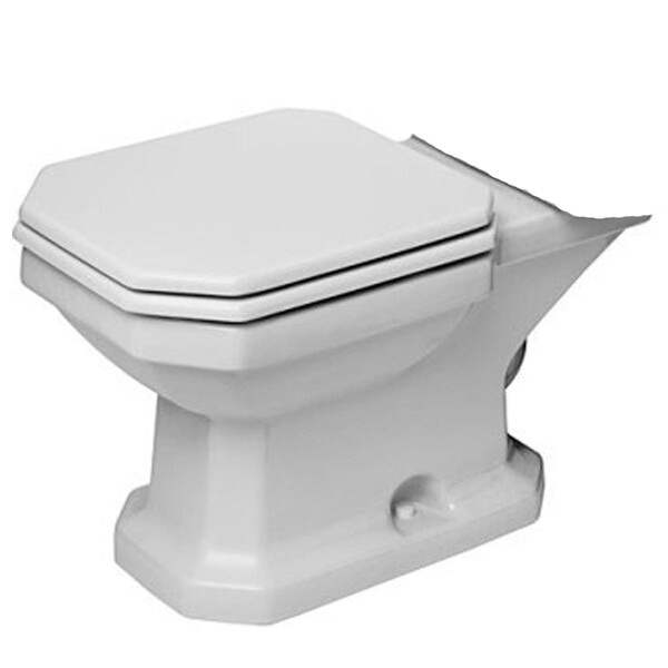 Two-Piece Toilet White Het/Gb, Siphon Jet White